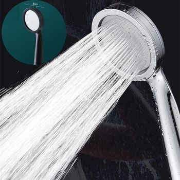 High Pressurized Nozzle Sprayer Shower Head Water Saving Rainfall with ABS Chrome Bathroom Shower Head Bathroom Accessories Unbeatable Price
