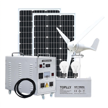 Hybrid Wind & Solar Power Station – Off-Grid Generator Kit with Solar Panels & Wind Turbine